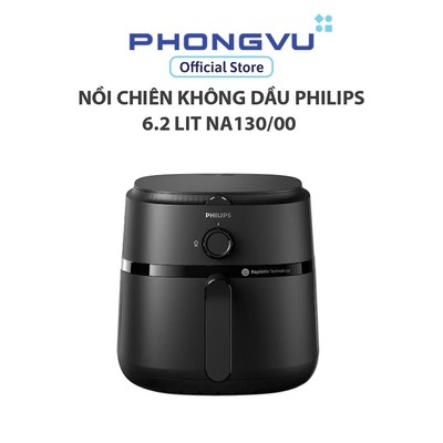 Nồi chiên không dầu Philips 6.2L NA130/00 - Công nghệ Rapid Air - 1700W - 12 Chế độ - BH 24 tháng