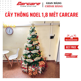  HOẢ TỐC Cây thông Noel  1m8 chân sắt 650 đầu cành tán dày + Bộ phụ kiện trang trí cây thông Giáng Sinh 