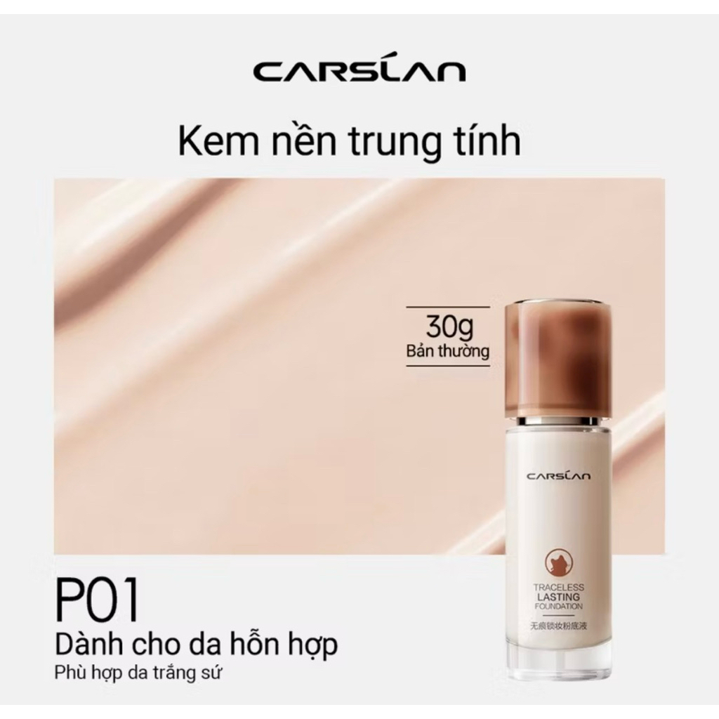 Kem nền Carslan trung tính P01