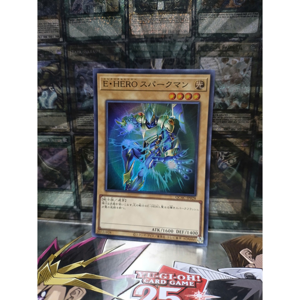 [ Đỗ Lạc 2 - Vui lòng xem mô tả ] Thẻ Bài Mint90 Yugioh OCG Elemental HERO Sparkman - Super