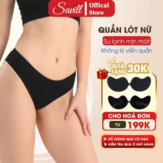  Quần lót nữ su trơn không lộ viền không gây hằn Quần lọt khe cao cấp đáy dán chắc chắn SAVILL L957 