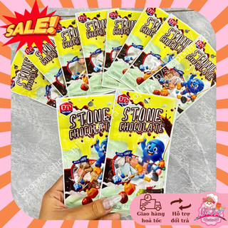 (Set 10 gói) Kẹo sỏi socola sữa (gói 16gr)