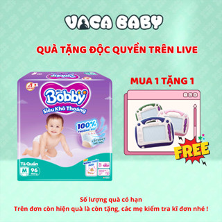   LIVE - MUA 1 TẶNG 1  Tã bỉm QUẦN Bobby Ultra Siêu Khô Thoáng đủ size M96  L88  XL74  XXL68 