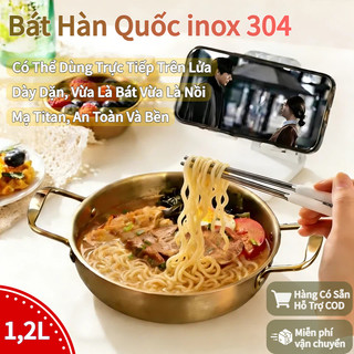 Bát Inox 304 Có Quai – Phong Cách Hàn Quốc, Dày Bền, An Toàn Cho Sức Khỏe, Đa Năng