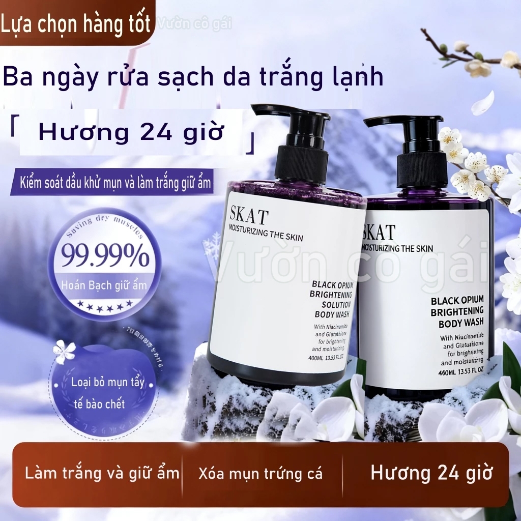 [SKAT] Sữa tắm làm trắng Nicotinamide Sử dụng một lần sẽ có hiệu quả dưỡng Niacinamide sữa dưỡng thể tẩy da chết sữa tắm