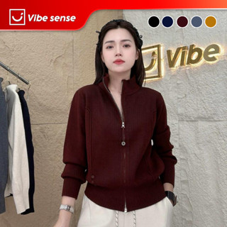 Áo len cao cổ kéo khoá VBA048 - áo len dài tay kéo khoá gấu bo gọn mềm mịn thời trang. 
