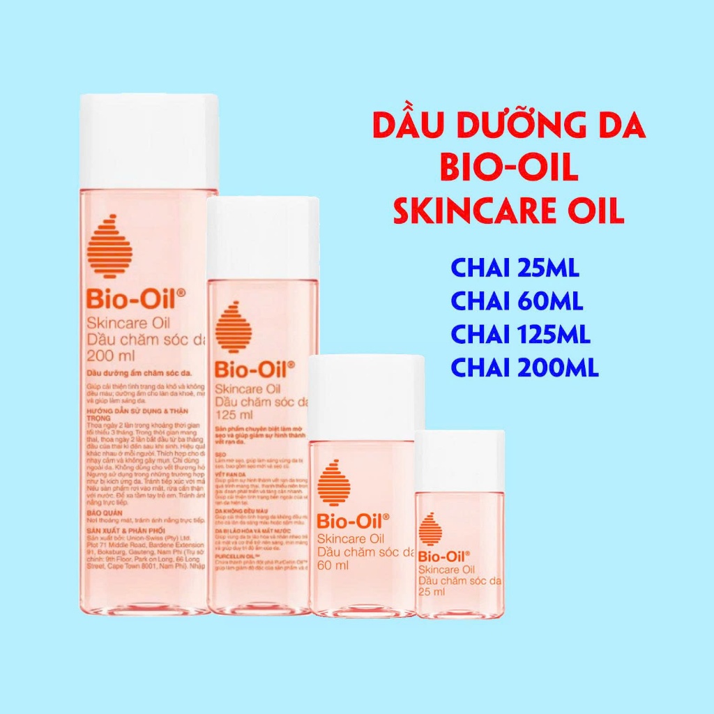 Bio oil SkinCare oil 25ml dầu dưỡng da giảm rạn, ngừa thâm, mờ sẹo