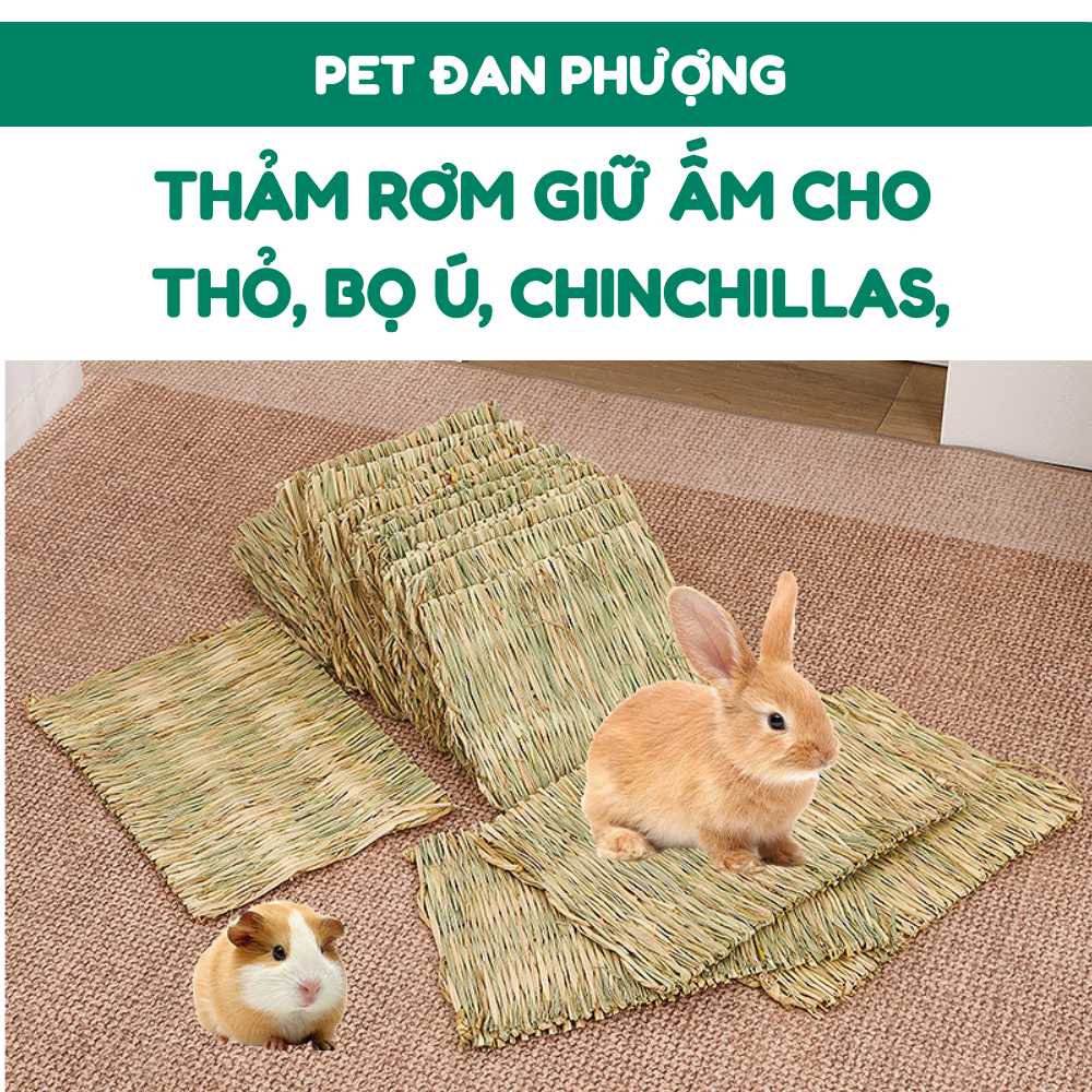 Thảm Rơm Giữ Ấm Tốt Cho Thú Cưng