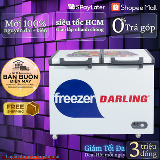 Tủ Đông Mát Darling DMF-3999W2 – 260 Lít, 2 Ngăn Đông/Mát, Dàn Lạnh Ống Đồng, Tiết Kiệm Điện