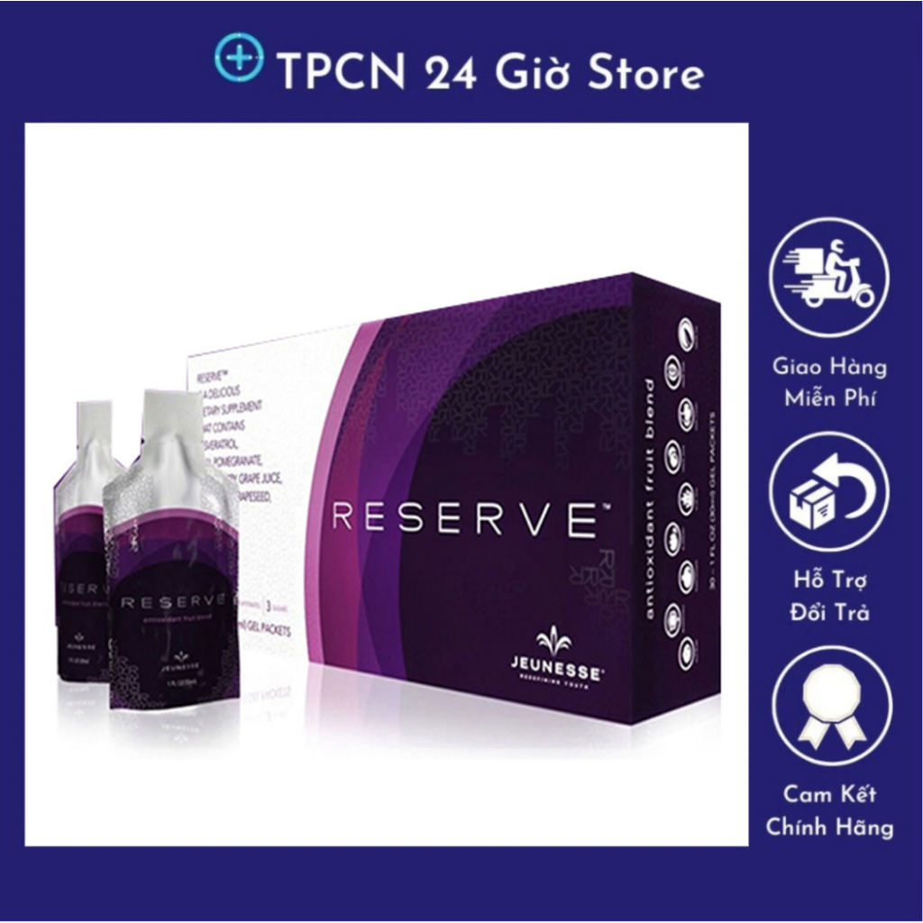 [Kho Malaysia] Reserve Jeunesse - Nước uống hương vị trái cây ( hộp 30 gói )