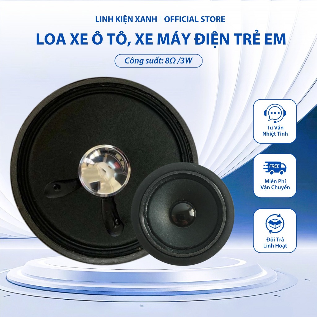 Loa xe ô tô, xe máy điện trẻ em 8Ω /3W