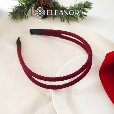 Băng đô cài tóc nữ Eleanor Accessories thiết kế trơn basic phụ kiện tóc bờm tóc Tết 10984