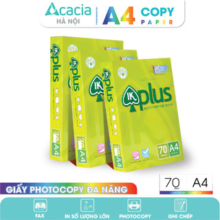 Giấy A4 IK Plus hàng chính hãng định lượng 70gsm