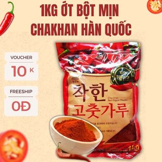 1KG Ớt Bột Mịn Hàn Quốc CHACKHAN Nong Woo – 100% Ớt Tươi Sấy Khô Cán Mịn – Gia Vị Làm Kim Chi, Lẩu, Mì Cay