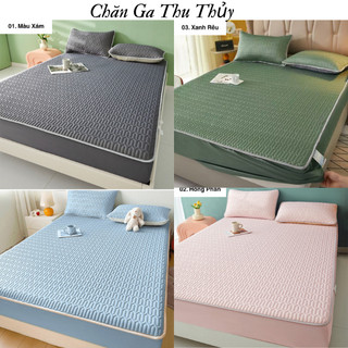 [TẶNG KÈM VỎ GỐI] Chiếu điều hòa Tencel bọc đệm trần bông kháng khuẩn siêu mát, không mùi hôi cao su