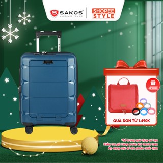  Vali Kéo Nhựa Du Lịch SAKOS CAPOLA Z22 - Size S  20inch   Xách Tay  Cabin  - Khóa TSA - Nhựa PP 