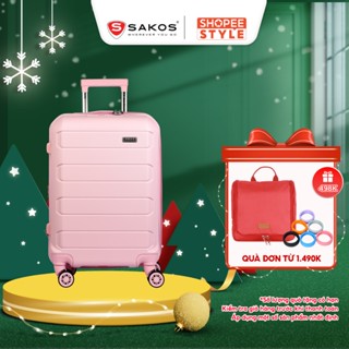  Vali Kéo Nhựa Du Lịch SAKOS PIONERO - Size S  20inch  - Xách tay - Khóa TSA - Nhựa PC 