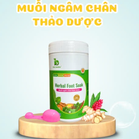 Muối ngâm chân thảo dược IVF Bảo Nhiên 500gr Giữ ấm tử cung - cho người chuẩn bị làm IVF