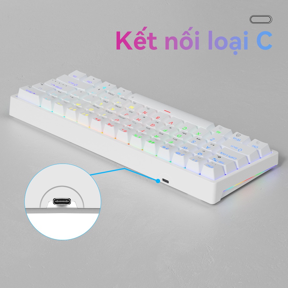 AULA F3261 61 phím Bàn phím cơ khí có dây RGB Bàn phím chơi game nhỏ gọn có thể trao đổi nóng Bàn phím đèn LED | BigBuy360 - bigbuy360.vn