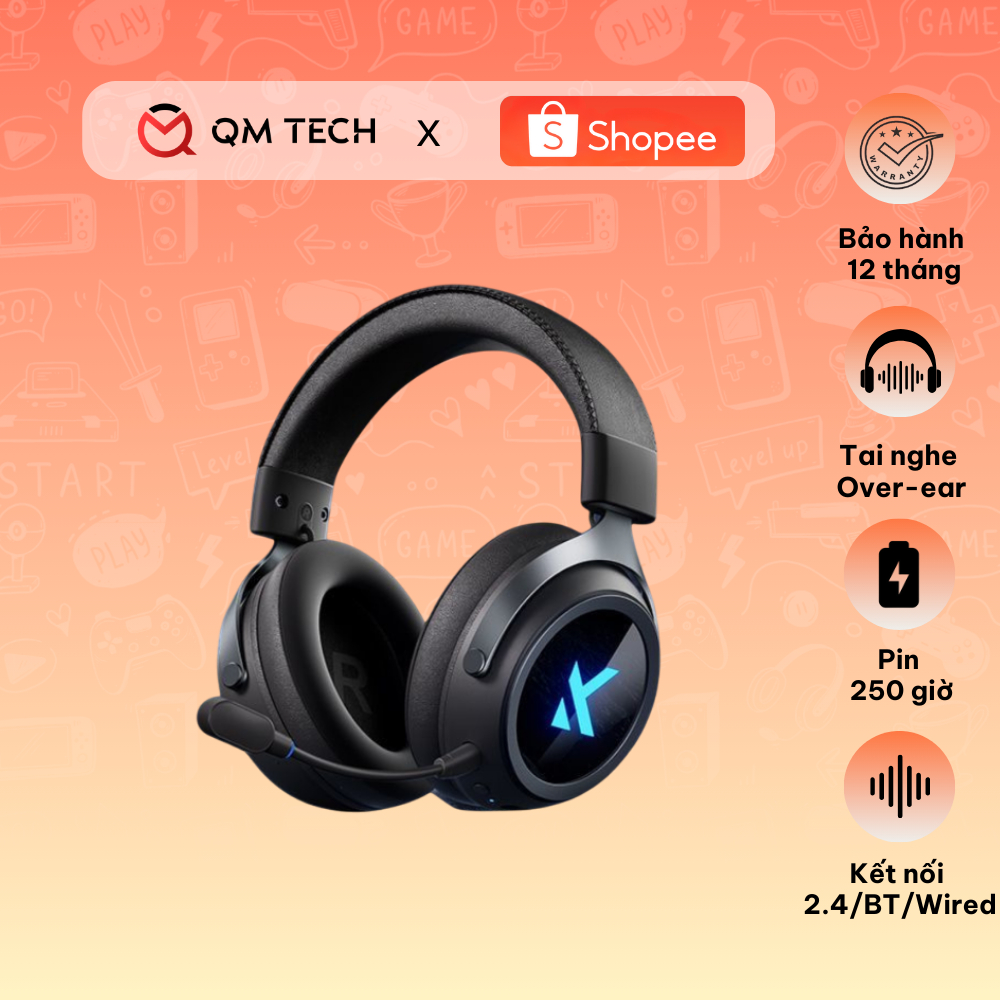 Tai nghe Gaming không dây Mchose X9 - QMTECHSTORE