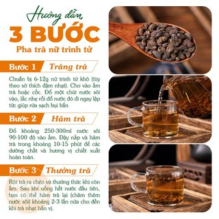 Nữ trinh tử khô 100g, hạt nữ trinh tử, hạt đẹp, thơm, sạch, dùng pha trà