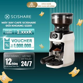 Máy Xay Cafe Đổi Khoang SCISHARE S3201, Chất Liệu Thép Không Gỉ Với 60 Mức Độ Xay Khác Nhau