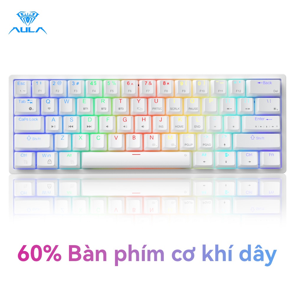 AULA F3261 61 phím Bàn phím cơ khí có dây RGB Bàn phím chơi game nhỏ gọn có thể trao đổi nóng Bàn phím đèn LED | BigBuy360 - bigbuy360.vn