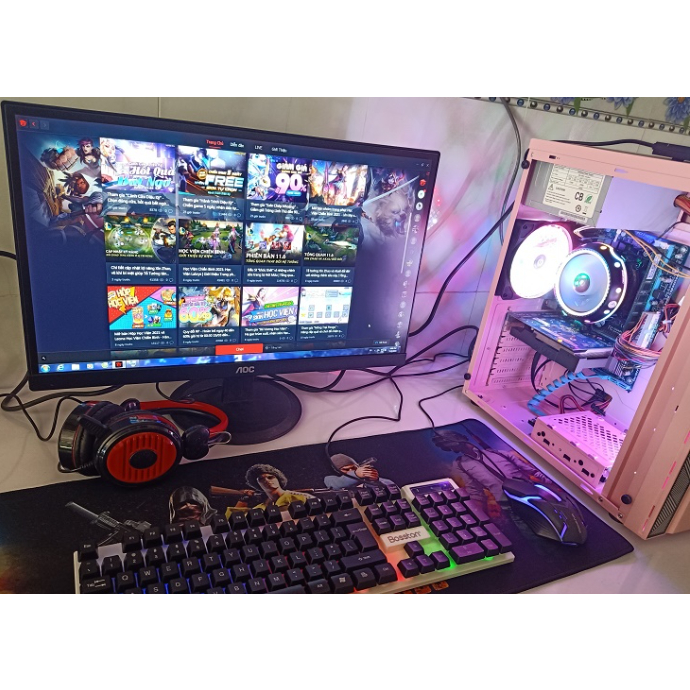 Bộ máy tính lẻ CPU i3 9100F mian B360 ssd 256Gb VGA 960 2GB hàng ngon