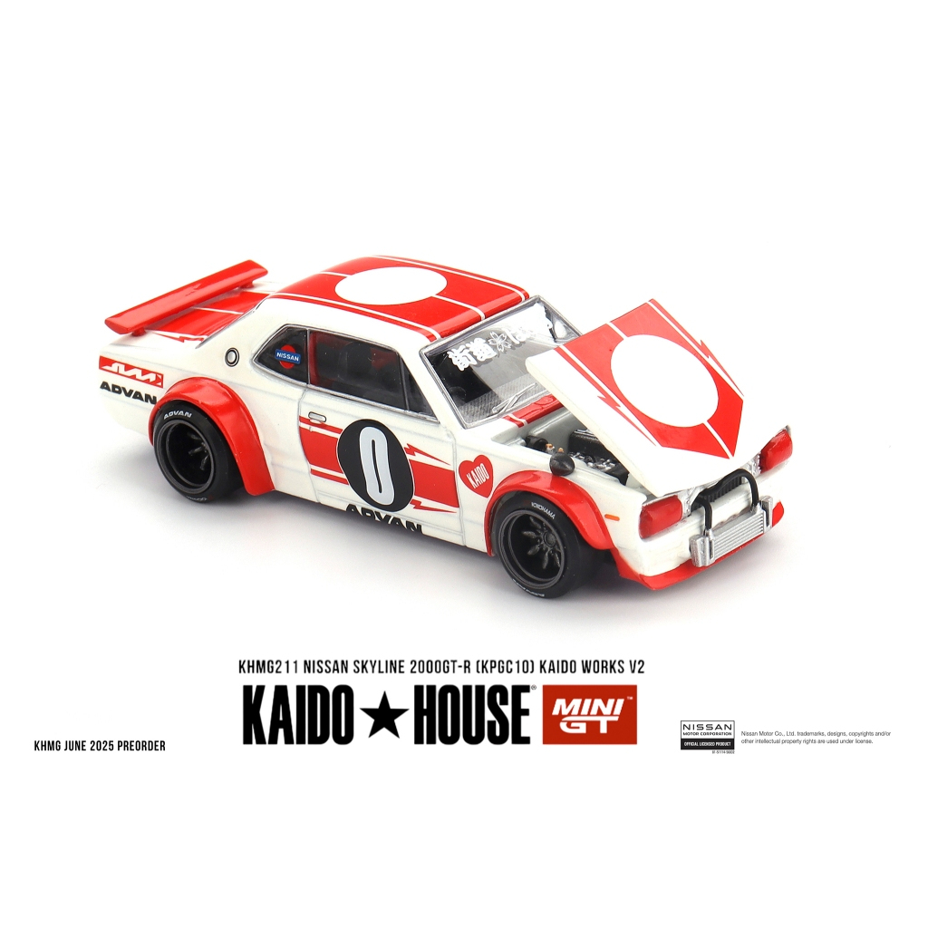 Mô hình xe Nissan Skyline 2000GT-R (KPGC10) Kaido Works V2 tỉ lệ Kaido House KHMG211