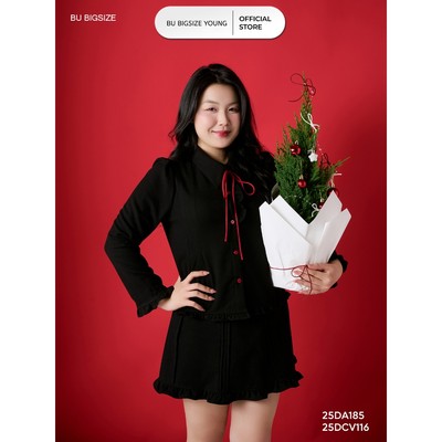 Áo kiểu may bấu ly BIGSIZE (55kg đến 95kg) – 25DA185 - [BU Bigsize]