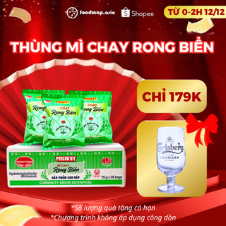   DEAL HOT  Mì Chay Rong Biển Miliket Ngon Dễ Ăn - Thùng 30 gói - FoodMap 