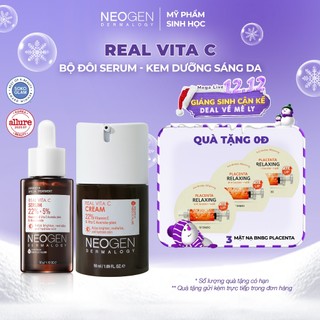 Bộ Sản Phẩm Serum & Kem Dưỡng Vitamin C 22% Mờ Thâm Dưỡng Trắng Da Neogen Dermalogy Real Vita C 