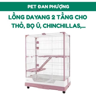 Chuồng/Lồng DAYANG 2 TẦNG cao cấp, sang trọng, rộng rãi dành cho thỏ - Thỏ Đan Phượng