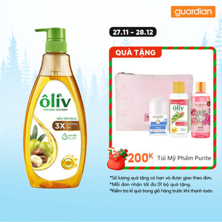   Gift Quấn Kèm Ngẫu Nhiên  Dầu Tắm Dưỡng Ẩm 3X Oliv 650Ml Tặng Dầu Gội Ôliv 250Ml 