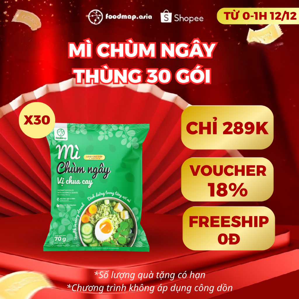  Mì Chùm Ngây Vị Chua Cay Mới Mì Healthy - FoodMap 