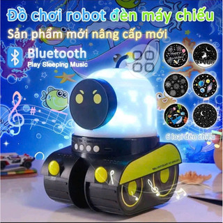 Robot đèn chiếu 3in1 kết nối blutooth chiếu sao star vừa là đèn ngủ đèn trang trí vừa phát nhạc