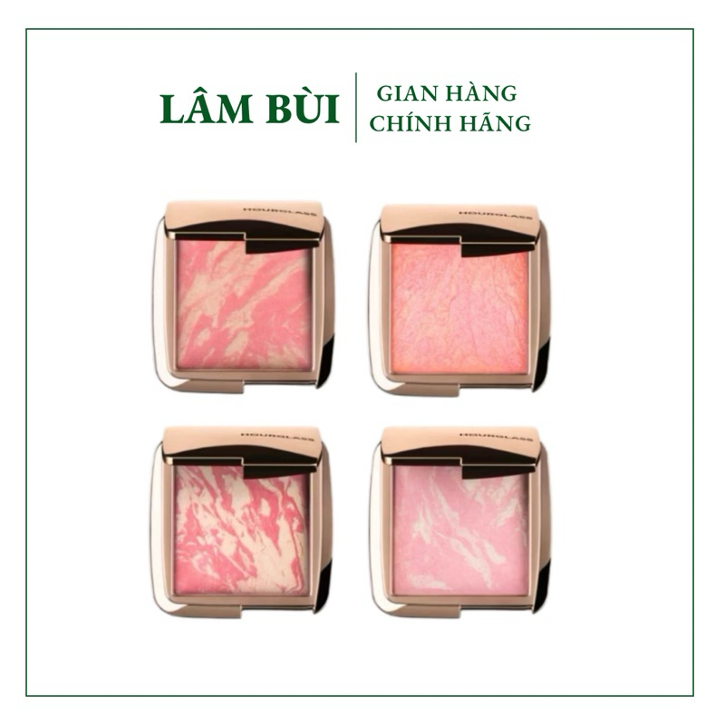 [Đủ bill ] Phấn má hồng Hourglass Ambient Lighting Blush 4.2gr | Kết hợp má hồng và highlight