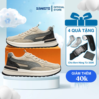  Giày Thể Thao Da Nam CS313 ZANISTO Đế Cao Su Non Tự Nhiên Êm Nhẹ Đế Cao Su Non Đàn Hồi Tốt Bền Bỉ 