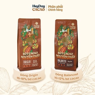 Túi zip 300g - phiên bản mới - bột cacao nguyên chất 100% - chuyên dùng cho quán cafe - heyday