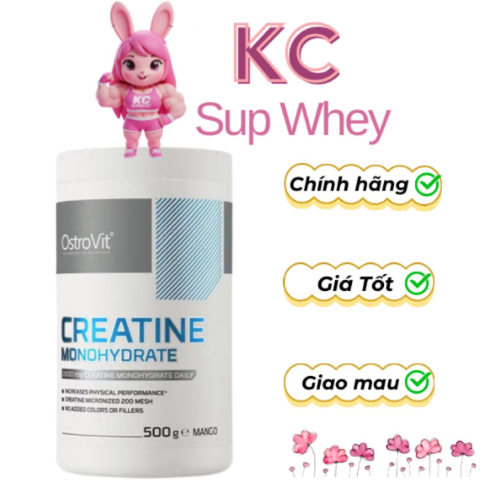 OstroVit Creatine Monohydrate hỗ trợ phồng cơ bắp