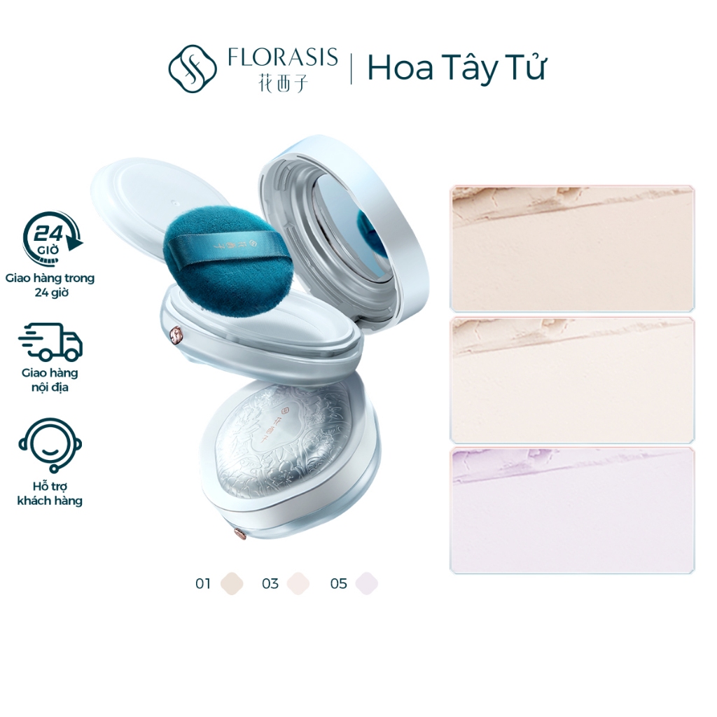 【KOL Livestream】Florasis Phấn Phủ Đào Hoa Ngọc Nữ - Hộp Phấn Hương Ngọc Phương