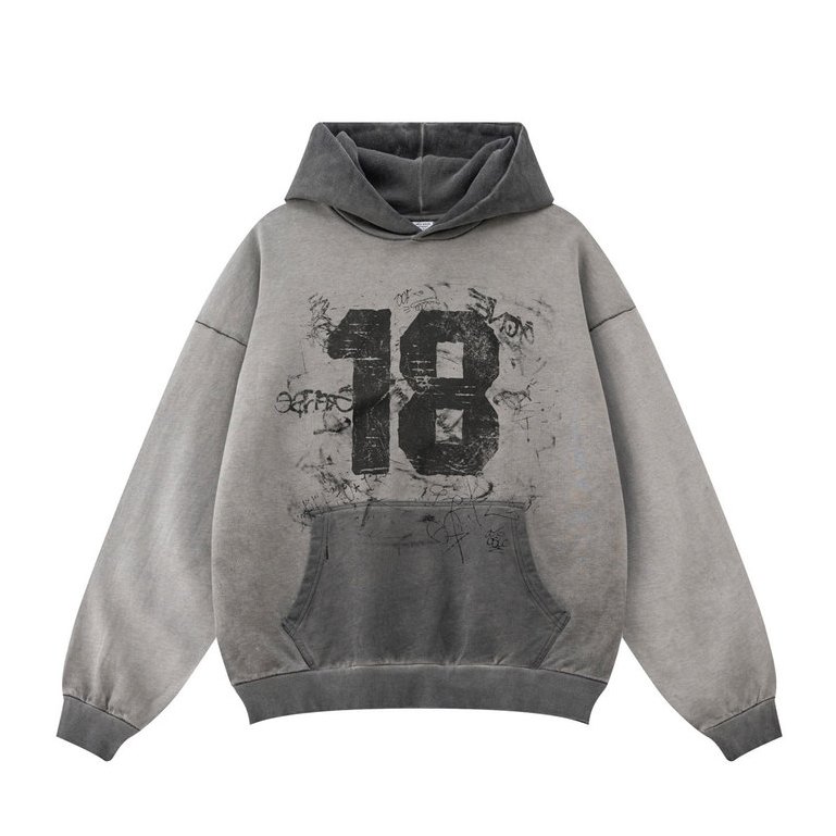 Áo Hoodie Wash In Hình | BE Dyed 18 Hoodie | 3T Streetwear
