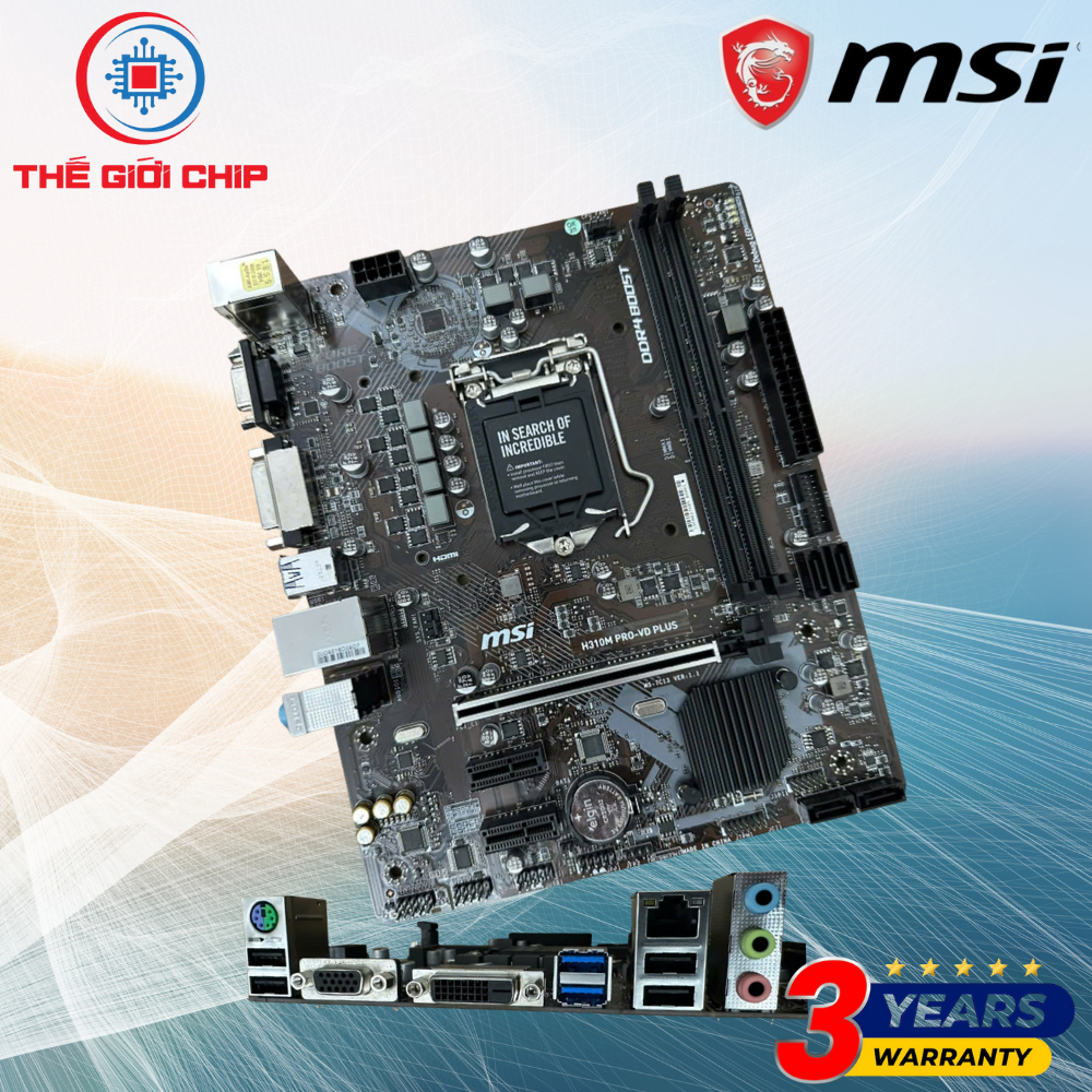 Main MSI H310M PRO-VD PLUS (Chipset Intel H310/ Socket LGA1151) I Bảo hành 36 Tháng bởi nhà cung cấp