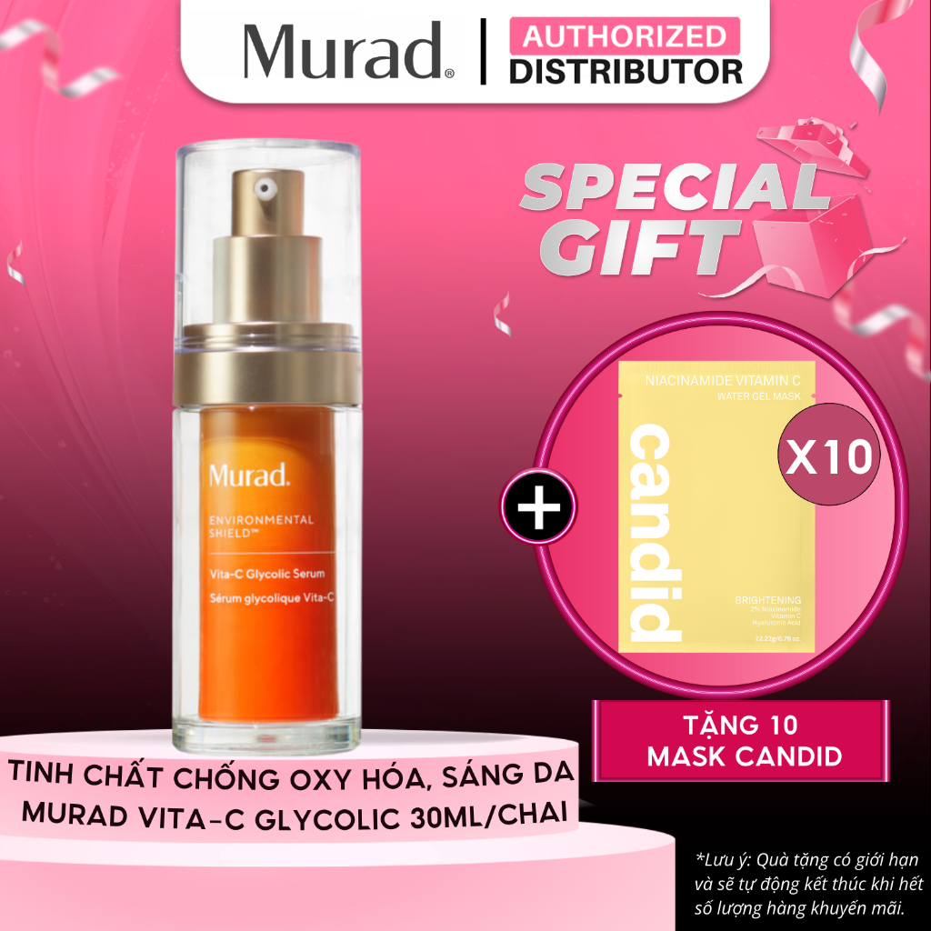 Tinh Chất Vitamin C Sáng Da, Mờ Thâm Murad Vita-C Glycolic Brightening Serum 30ml