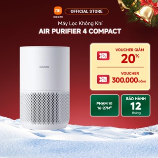  Máy lọc không khí Xiaomi Smart Air Purifier 4 Compact | Công suất 27W | Hút gió toàn diện 360° | Cảm biến ngăn ngừa bụi 