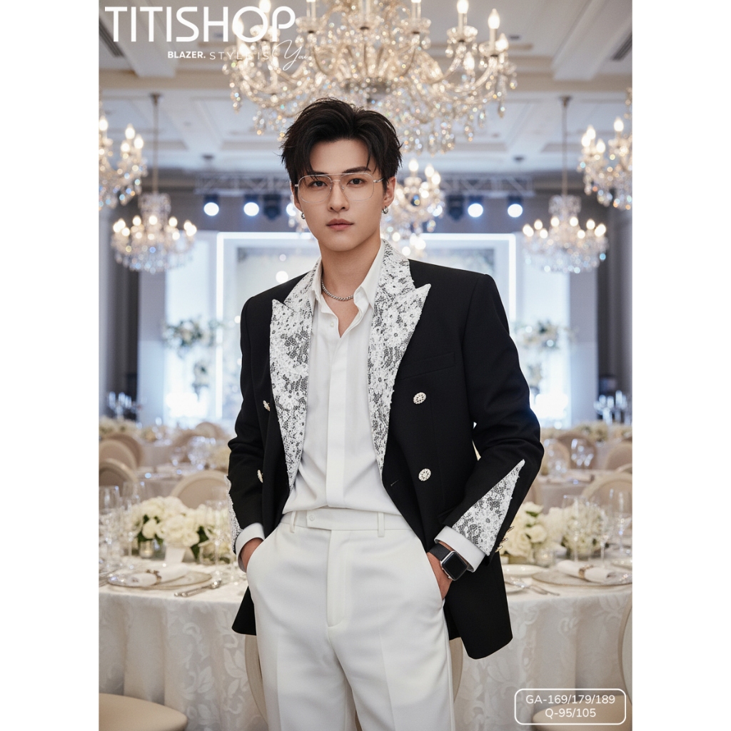 ( Đặt Nhanh ) Áo Blazer Nam Đi Tiệc Event , Áo Khoác Nam Chất Lượng Cao Hàn Quốc , Jacket Nam , Áo K