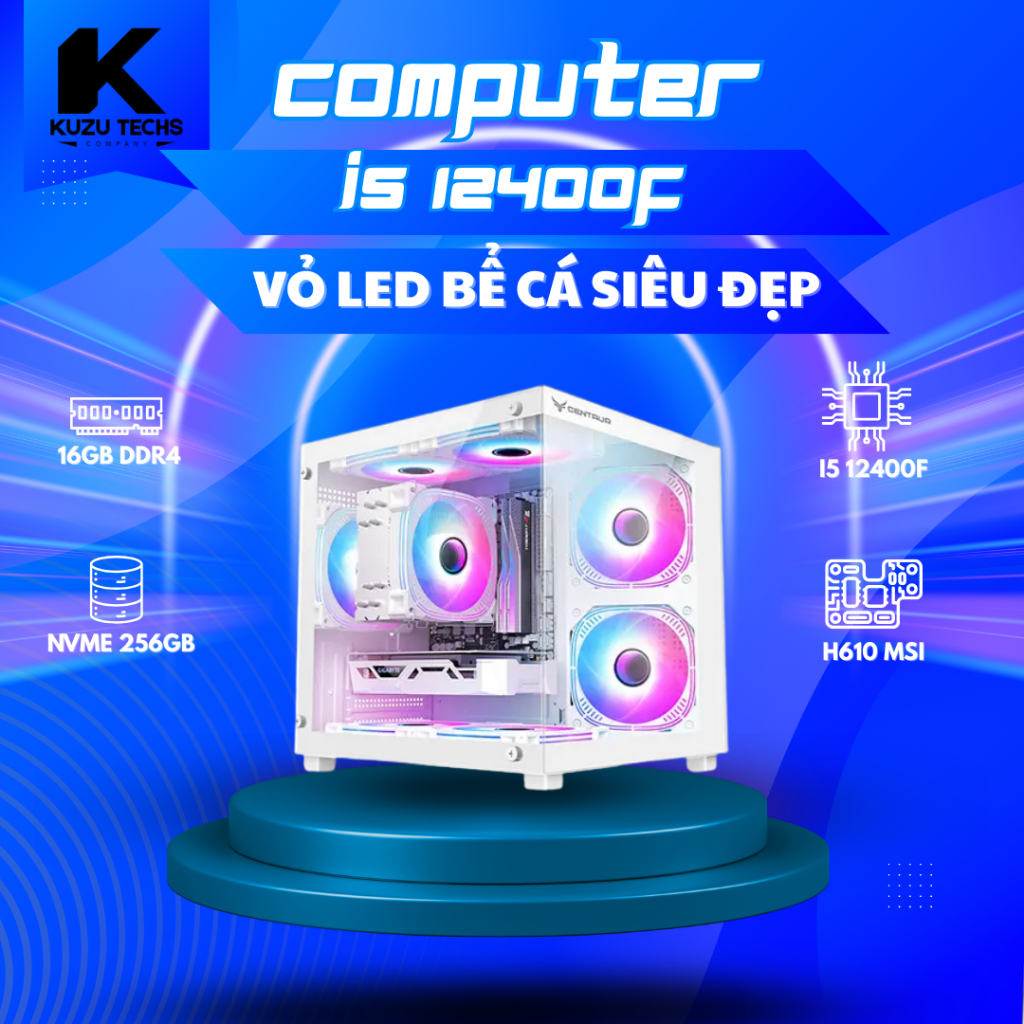 Bộ PC Gaming H610 | I5 12400F | RAM 16GB CHIẾN MỌI LOẠI GAME | LÀM VIỆC NGON