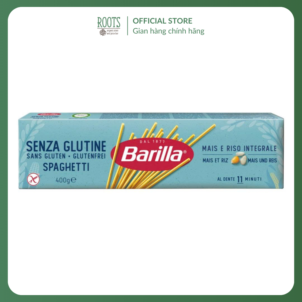 (Ship hỏa tốc) BARILLA - Mì Ý Gluten Free, Senza Glutine Spaghetti, Mais e Riso Integrale (400g)