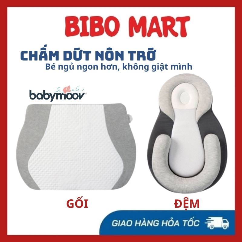  Gối Chống Trào Ngược Cho Bé - Nệm Ngủ Đúng Tư Thế - CHỐNG MÉO ĐẦU 
