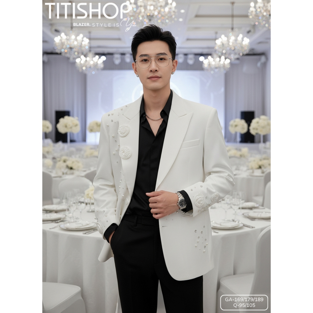 ( Đặt Nhanh ) Áo Blazer Nam Đi Tiệc Event , Áo Khoác Nam Chất Lượng Cao Hàn Quốc , Jacket Nam , Áo K